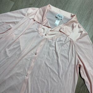Vintage Vanity‎ Fair Nightgown Womens Medium Pink Satin House Dress